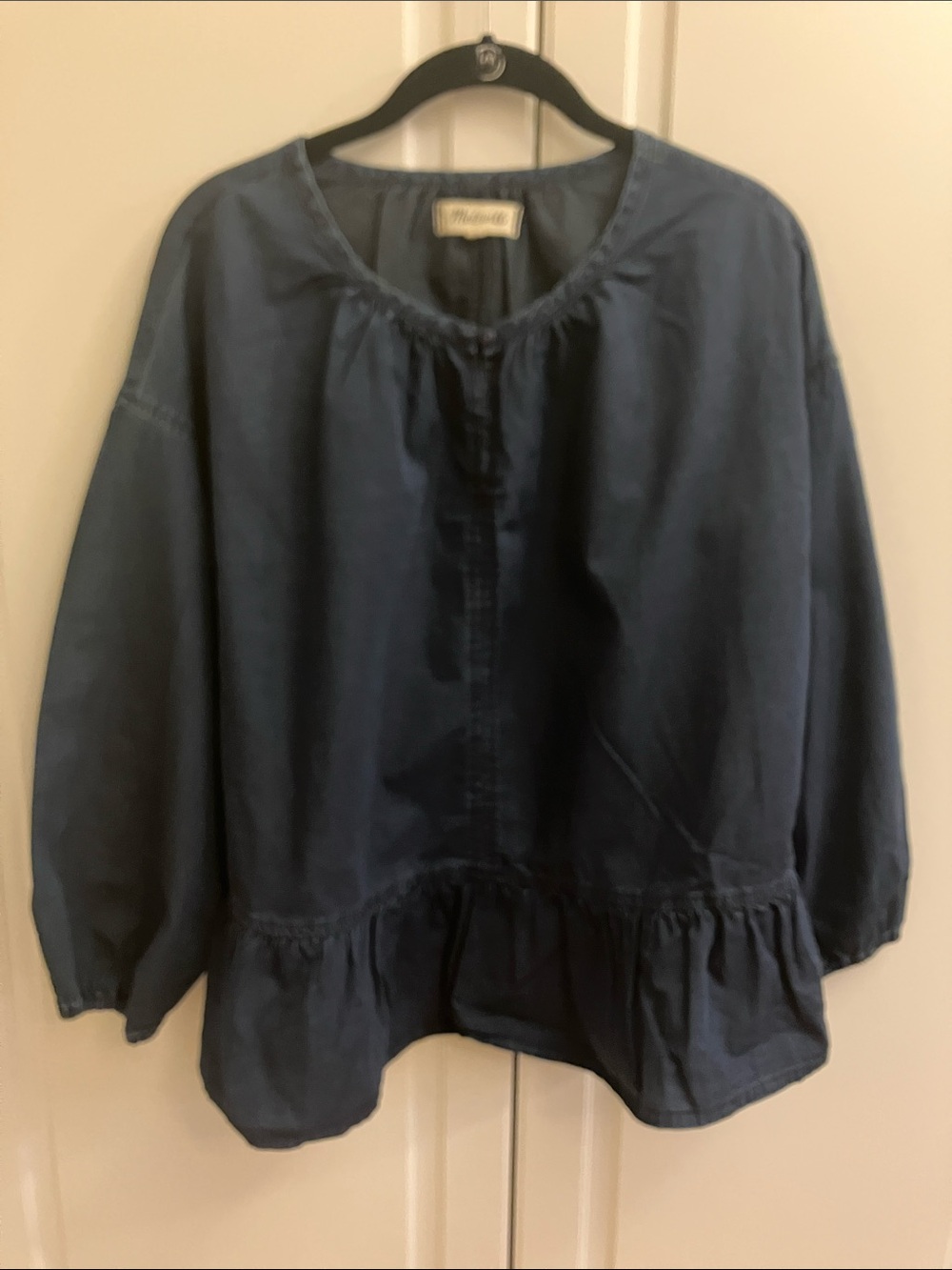 Madewell Ruffle Hem Top - Picture 2 of 9